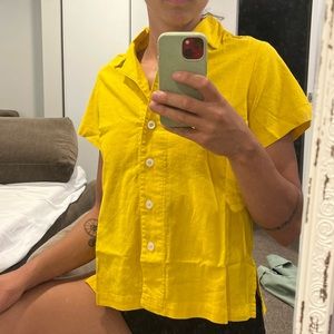 Big bud press yellow pantry button up size XXS